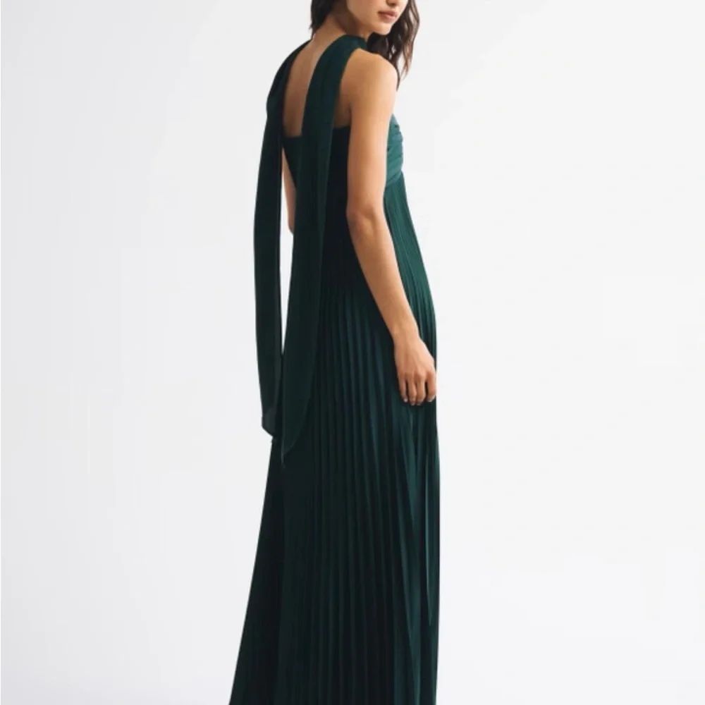 The A&F Giselle Strapless Scarf Babydoll Maxi Dress  XXS Petite - Picture 4 of 7